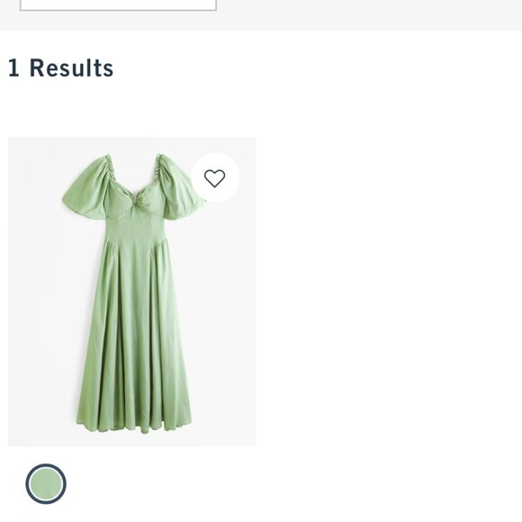 Abercrombie & Fitch Dresses & Skirts - Abercrombie & Fitch Light Green Maxi Dress with Puff Sleeves